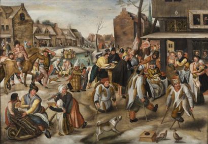 null Pieter BALTEN (1525-1598),

école flamande du XVIe siècle 

La fête de la Saint...