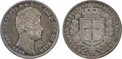 null Italie, Savoie-Sardaigne, Charles-Albert, 1 lire, 1832 Gênes

A/CAR. ALBERTVS...
