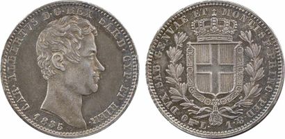null Italie, Savoie-Sardaigne, Charles-Albert, 1 lire, 1835 Turin

A/CAR. ALBERTVS...