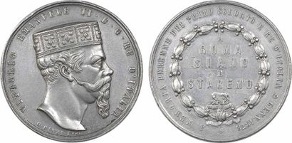 null Italie (royaume d'), médaille commémorative, Victor-Emmanuel II Roi d'Italie,...
