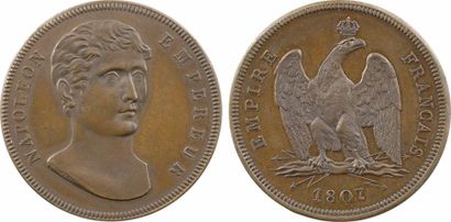 null Italie, République ligure, module de 100 francs, 1807

A/NAPOLEON - EMPEREUR

Buste...