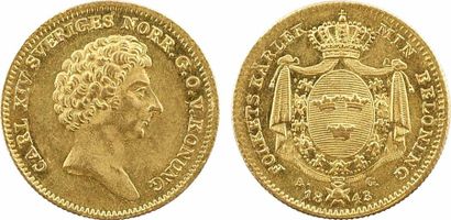 null Suède, Charles XIV Bernadotte, ducat, 1838 Stockholm

A/CARL XIV SVERIGES NORR....