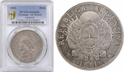 null Argentine (république d'), peso, 1881 Buenos Aires, PCGS AU Details

A/*REPUBLICA...