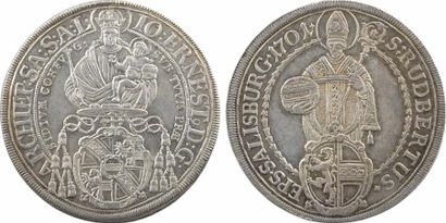 null Autriche, Salzbourg (archevêché de), Jean-Ernest, thaler, 1701

A/IO: ERNEST9...