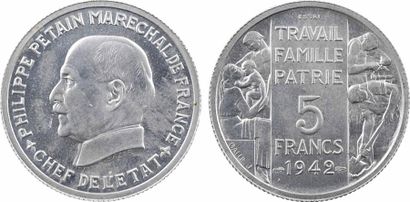 null France, État français, essai de 5 francs par Bazor et Galle, 1942 Paris

A/PHILIPPE...