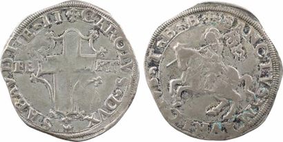 null Savoie (duché de), Charles II, pièce de 8 gros, s.d. Turin

A/+ CAROLVS' DVX'...