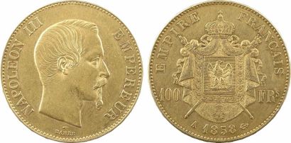 null Second Empire, 100 francs tête nue, 1858 Paris

A/NAPOLEON III - EMPEREUR

Tête...