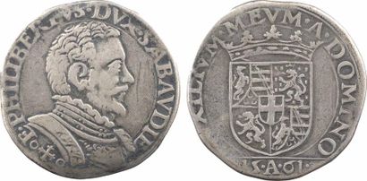 null Savoie (duché de), Emmanuel-Philibert, teston, 1561 Asti

A/°+° E. PHILIBERTVS....