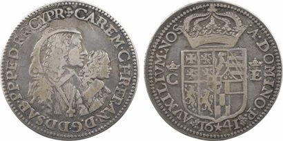 null Savoie (duché de), Charles-Emmanuel II, régence de sa mère, teston, 1641 Chambéry

A/+...