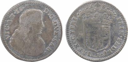 null Savoie (duché de), Victor Amédée II, demi-lire 1er type, 1682 Turin

A/VIC....
