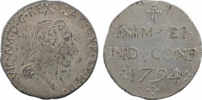 null Savoie (duché de), Victor Amédée III, royal sarde, 1794 Cagliari

A/VIC. AM....