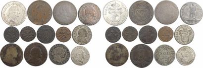 null Savoie (duché de), Victor Amédée III, lot de 13 monnaies

TTB

Billon

Diam....