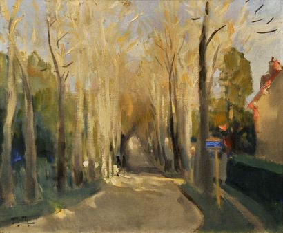 Pierre-Eugène MONTEZIN (1874-1946) Effet de soleil, 1942 Huile sur toile. Signée...