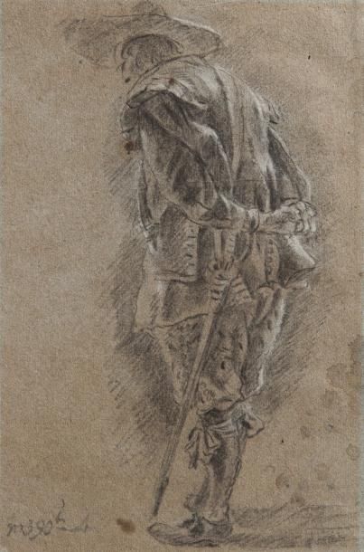 null JAN MIEL (BEVEREN VERS 1599 – TURIN 1663) 

Soldat les mains dans le dos 

Pierre...