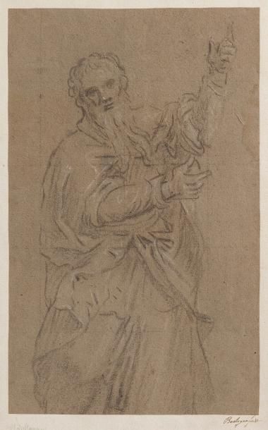 null BON BOULLOGNE (PARIS 1649 – 1717) 

Etude d’un homme barbu, les bras tendus...