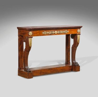 null Console royale

provenant du Chateau de Neuilly

Console rectangulaire en acajou...