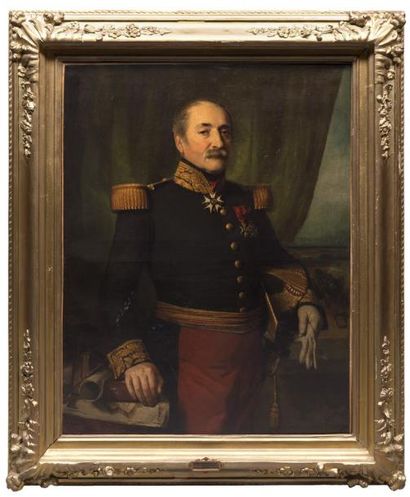 null Victor de Bornschlegel, 1849.

PORTRAIT DE GÉNÉRAL EN UNIFORME 

Avec allusion...