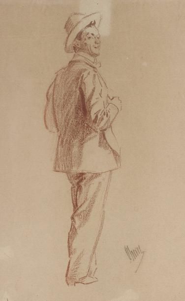 null Jules CHERET(1836-1932)

Portrait d’homme.

Sanguine sur papier, signée en bas...