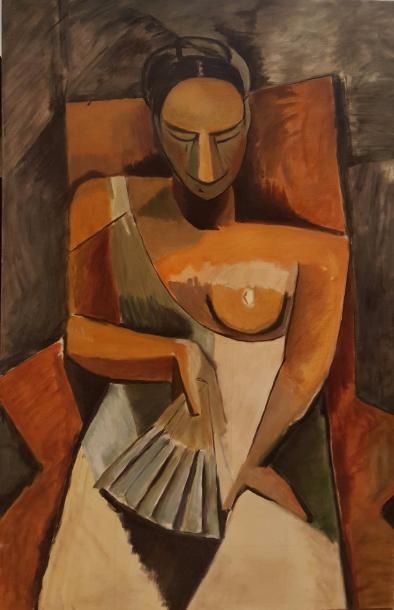null D'après Picasso

Femme à l'eventail

Huile sur toile.

100 x 65 cm