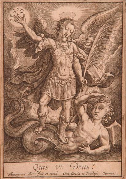 null JEROME WIERIX (1533 – 1619)

Saint Michel – (Quis sicut Deus)

Burin. 

10 x...