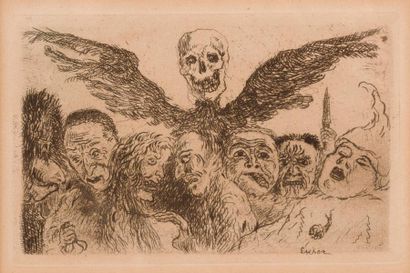 null JAMES ENSOR (1860 – 1949)

Les Péchés capitaux dominés par la mort

(Taevernier...