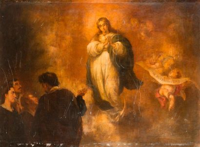 null ECOLE DU XIXEME SIECLE

D’APRES BARTOLOME ESTEBAN MURILLO 

La Vierge de l’Immaculée...