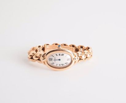 null CARTIER - Modèle Baignoire - 

Montre bracelet de dame, le boitier ovale et...