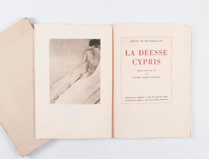 null MONTHERLANT. Henry de. La déesse Cypris. Paris. Henri Colas. 1946. 1 volume...