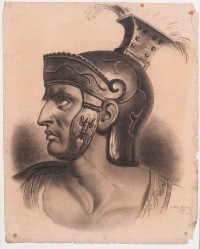null LEONIE HOFFMANN

Portrait de centurion romain

Fusain sur papier, signé et daté...