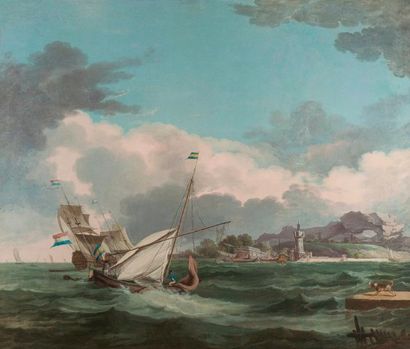 null HENDRICK SCHWEICKARDT (BRANDEBOURG 1746 – LONDRES 1797)

Marine par grand vent....