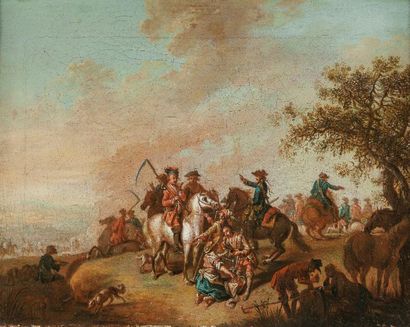 null JOHAN SEEKATZ (1719-1768)

Militaires au bivouac

Huile sur toile.

24 x 31...