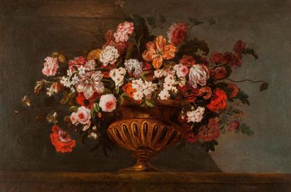 null NICOLAS HUILLOT (1674-1751)

Nature morte aux fleurs

Huile sur toile.

108,5...