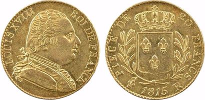 null Louis XVIII, 20 francs buste habillé, 1815 Londres





A/LOUIS XVIII - ROI...