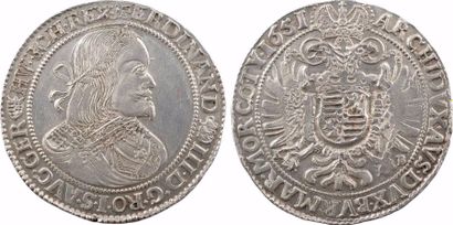 null Hongrie, Ferdinand III, thaler, 1651 Kremnitz





A/FERDINAND (Vierge) III....