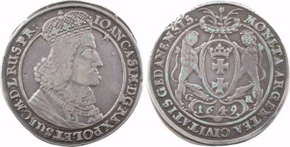 null Pologne, Dantzig, Jean II Casimir Vasa, thaler, 1649 Dantzig





A/IOAN. CASIM:...