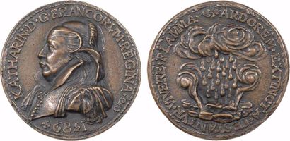 null Catherine de Médicis, son décès, hommage par Giovanni Paulo, 1589 (fonte postérieure...