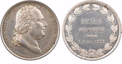 null Louis XVIII, fondation de la Société asiatique, par Depaulis, 1822 Paris





A/LOUIS...