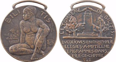 null Pommier (A.) : Bilitis, médaille servant de marque-page, n° 21, c.1925





A/BILI...