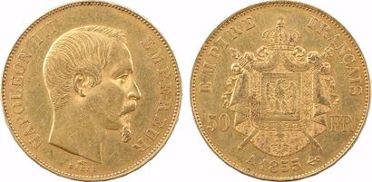 null Second Empire, 50 francs tête nue, 1855 Paris





A/NAPOLEON III - EMPEREUR





Tête...