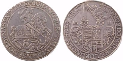 null Allemagne, Mansfeld-Eisleben (comté de), Jean-Georges III, thaler, 1667 Eisleben





A/(différent)...