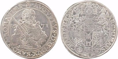 null Allemagne, Saxe (duché de), Auguste, thaler, 1571 Dresde





A/(différent)...