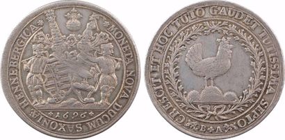 null Allemagne, Saxe-Gotha, Henneberg-Ilmenau, Frédéric II, thaler, 1696 Ilmenau





A/*...