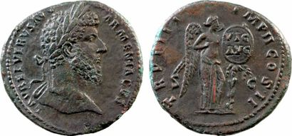 Lucius Verus, sesterce, Rome, 163-164 A/L AVREL VERVS AVG ARMENIACVS Tête laurée...
