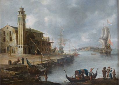 Jan Abrahamsz. BEERSTRATEN (Amsterdam 1622 - 1666) Une vue imaginaire de Venise avec...