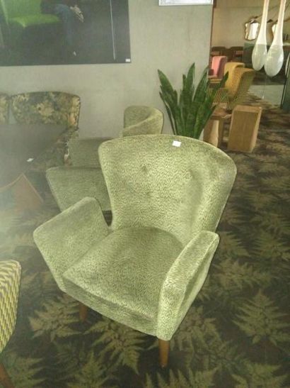 null Paire de fauteuils très honoré " vert foret"