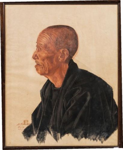 null Alexandre Yacovleff. Portrait d’un japonais âgé. Tokyo, Omori, 1917.

Sanguine...