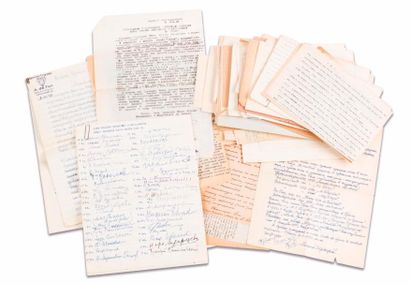 null Plusieurs centaines de lettres & documents, émanant des écrivains russes membres...