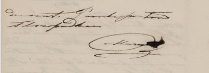 null Grande duchesse Marie Nicolaevna. Lettre autographe signée, en français, à sa...