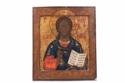 null Icône. Le Christ bénissant. Russie, XVIIIe-XIXe siècles.

Tempera sur bois (49...