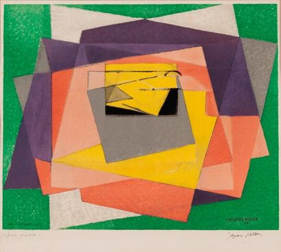 null Jacques Villon (d'après) 

Abstraction cubiste 

Lithographie (E.A.) 

41 x...